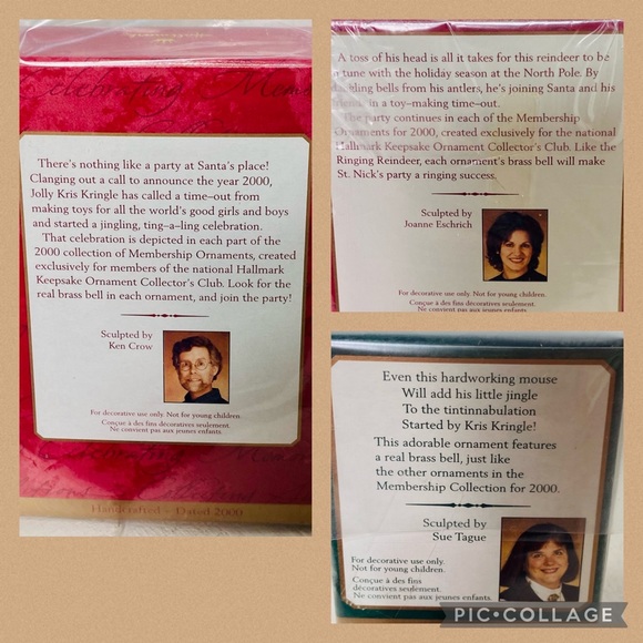 Vintage Hallmark Keepsake Ornament Collector’s Club 2000 - Picture 10 of 10